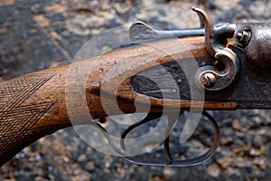 Trigger an old hunting rifle
