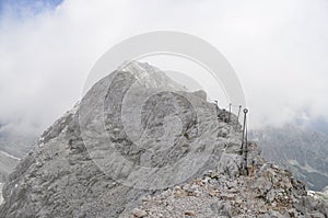 Triglav mountine peak Triglavski Narodni Park