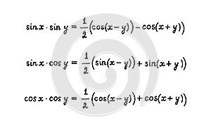 Trigonometric formulas for converting the product to the sum. Education, getting classes, school program Higher mathematics.