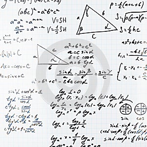 Trigonometry math equations and formulas