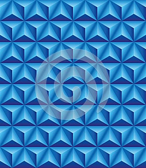 Trihedral pyramid blue seamless texture