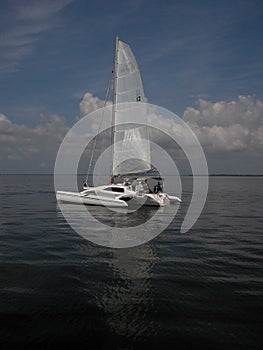 Trimaran waiting photo
