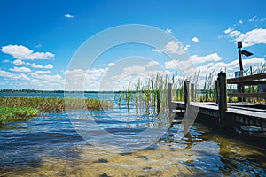 Trimble Park boat docks in Mount Dora, Florida