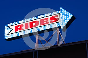 Trimper Rides sign in Ocean City Maryland.