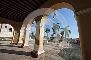 Trinidad Cuba Colonial Architecture Plaza Mayor photo