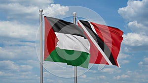 Trinidad and Palestine two flags