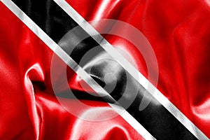 Trinidad and Tobago Flag Rippled Effect