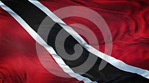 TRINIDAD AND TOBAGO Realistic Waving Flag Background