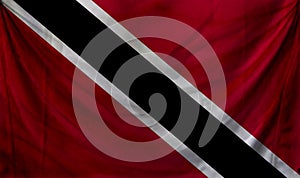 Trinidad and Tobago Wave Flag Close Up