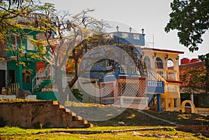 Trinidad is a town in Cuba. 500-year-old city with Spanish colonial architecture is UNESCO World Heritage site.