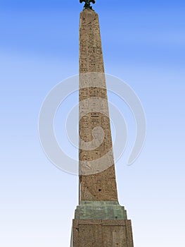 The Egyptian Obelisk on the Spanish Steps in Rome Italy photo