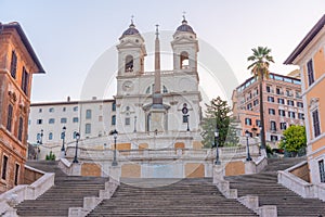 Trinita dei Monti church in Italian capital Rome