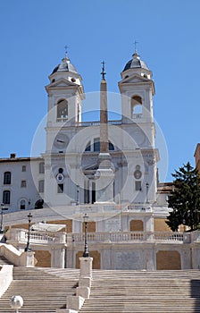 Trinita dei Monti Church, Piazza di Spagna in Rome