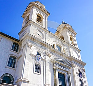 The Trinita dei Monti in Rome, Italy photo