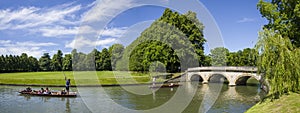 Trinity Bridge and the Backs in Cambridge