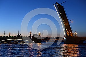 Trinity bridge at night