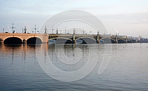 Trinity Bridge at Saint-Petersburg