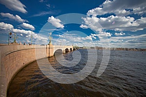 Trinity Bridge in St. Petersburg photo