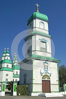 Trinity Cathedral in Novomoskovsk  vertical composition