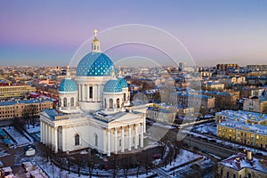 Trinity Cathedral Orthodox Cathedral in Troitsky Prospekt in the Admiralty district of St. Petersburg photo