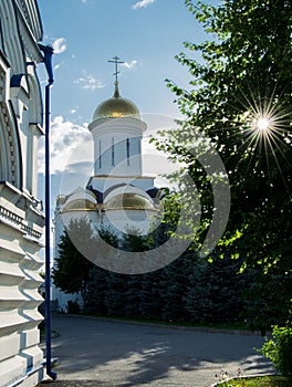Trinity Cathedral in Zilantov ortodox monastery near Kazan, Russia