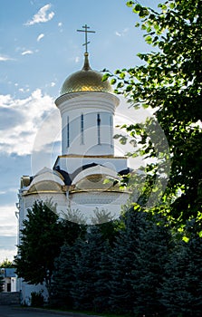 Trinity Cathedral in Zilantov ortodox monastery near Kazan, Russia