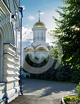 Trinity Cathedral in Zilantov ortodox monastery near Kazan, Russia