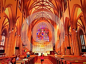 Trinity Church interior in new york