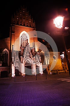 Trinity church view in Krakow, Poland photo