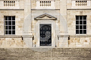 Trinity College. Dining hall facade . Dublin. Ireland