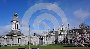 Trinity College Dublin, panoramic view photo