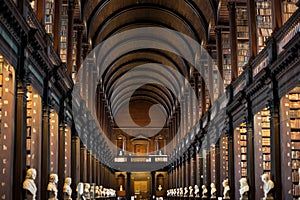 Trinity College Library in Dublin