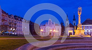 Trinity Column on Unirii Square, Timisoara