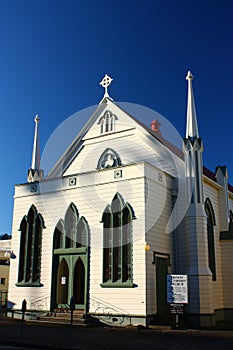 Trinity Methodist Church on Clive Square Gardens, Napier, New Zealand photo