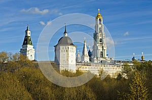 Trinity-Sergey lavra monastery in town Sergiev Posad in Moscow r