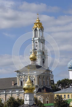 Trinity Sergius Lavra in Russia. Belfry