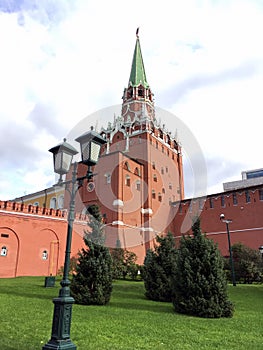 The Trinity tower of the Kremlin Moscow