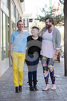 Trio of Gender Fluid Young People