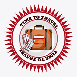 Trip icon set. Time to travel design. Vector graphic