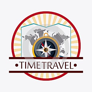 Trip icon set. Time to travel design. Vector graphic