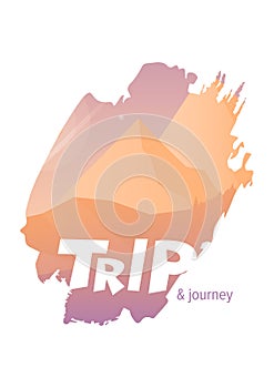 Trip and journey poster design