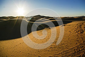Trip to the interior of the desert in Morocco