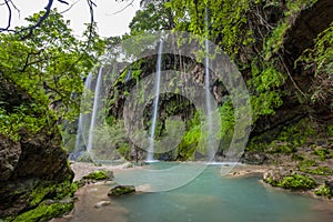 Ayn Athum waterfall, Salalah, Sultanate of Oman photo