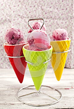 Triple berry sorbet