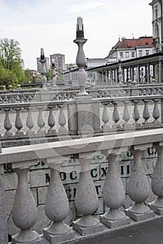 Triple Bridge designed by architect Plecnik 100 years ago