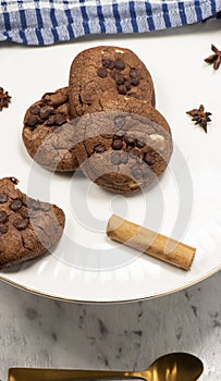 Triple Choc Cookies