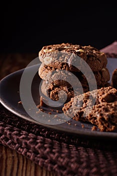 Triple Chocolate Chip Cookies