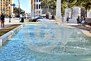 Triple Fountain at JFK Assassination Memorial Dallas, TX Pic 1 photo