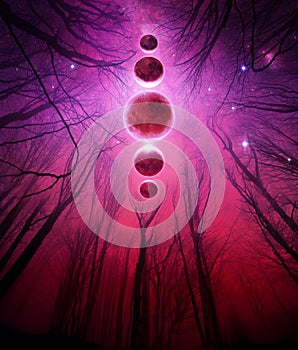 Triple Moon Pagan Wicca Moon Goddess Symbol photo