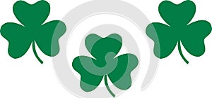 Triple shamrock vector